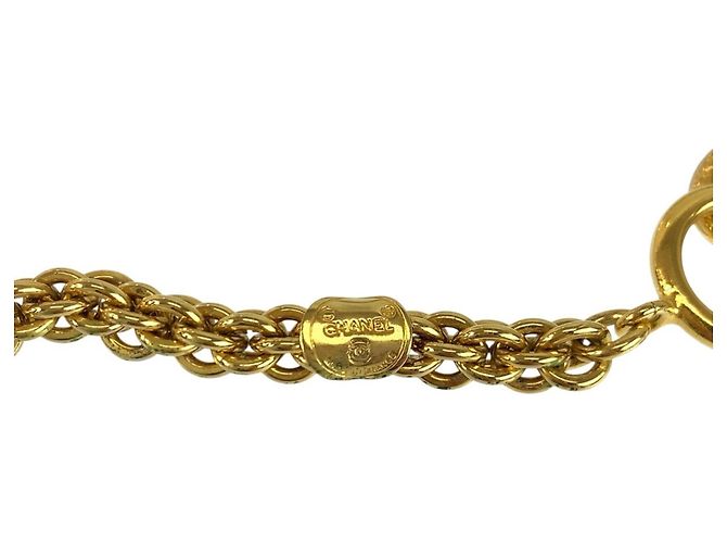 Timeless Collana Chanel Vintage Openwork Ball placcata oro D'oro - vista 5