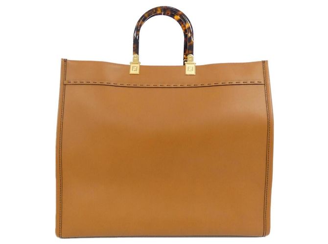 Borsa Fendi Sunshine Large Marrone - vista 2