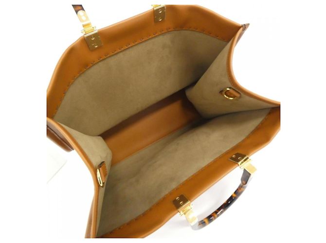 Borsa Fendi Sunshine Large Marrone - vista 7