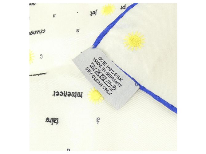 Hermès Pañuelo de seda Hermes Carre de Notes Negro - vista 6