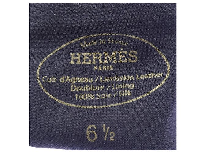 Hermès Warme Handschuhe Hermes SOYA H005062G Schwarz - Ansicht 3