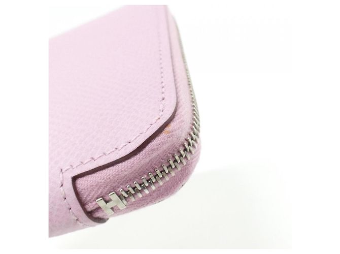 Silk In Hermès Portafoglio compatto in seta Equateur Hermes Rosa - vista 3