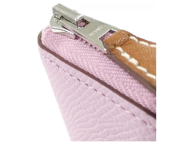 Silk In Hermès Portafoglio compatto in seta Equateur Hermes Rosa - vista 4