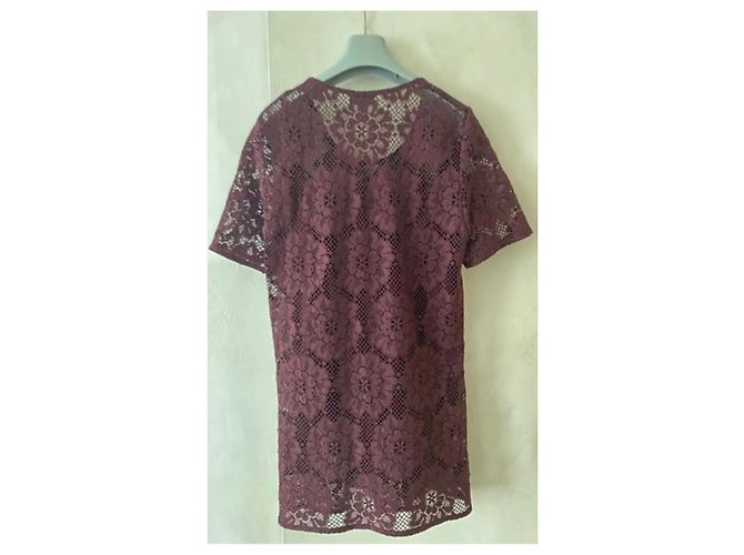 Top de encaje Burberry Burdeos - vista 5