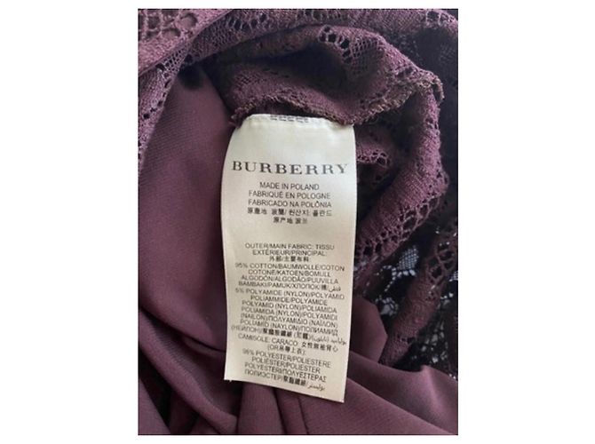 Top de encaje Burberry Burdeos - vista 6