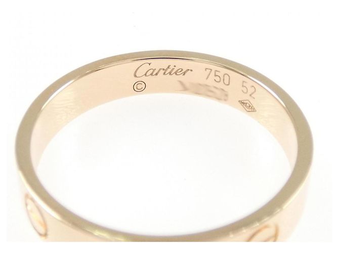 Anello Mini Love di Cartier in oro rosa - vista 3