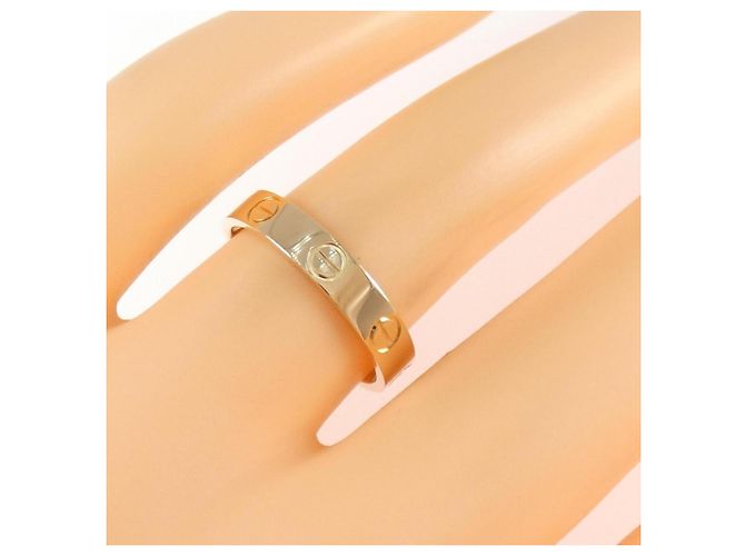 Anello Mini Love di Cartier in oro rosa - vista 4