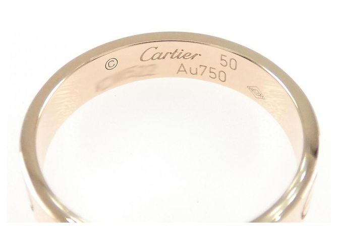 Anello Mini Love di Cartier in oro rosa - vista 3
