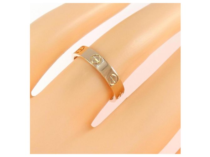 Anello Mini Love di Cartier in oro rosa - vista 4