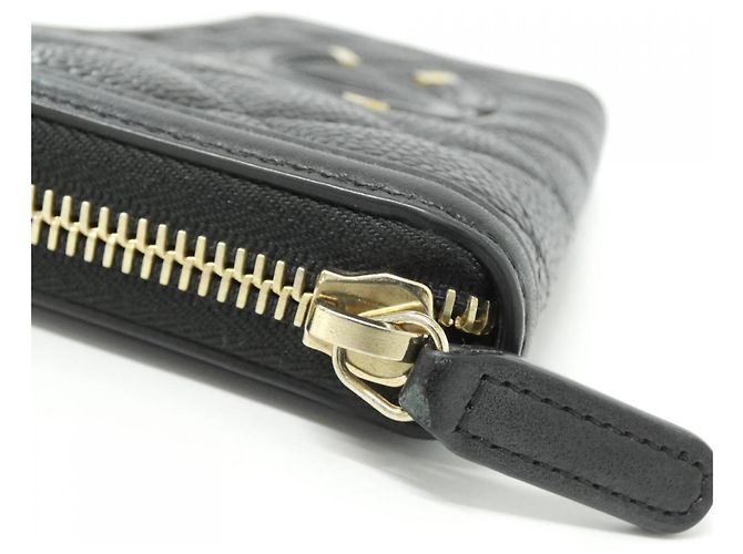 Cartera larga de piel de becerro granulada negra Chanel Negro - vista 4
