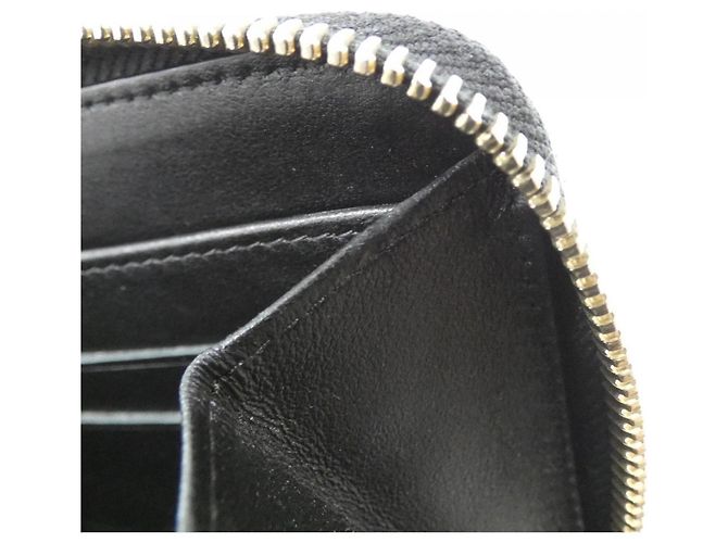 Cartera larga de piel de becerro granulada negra Chanel Negro - vista 7