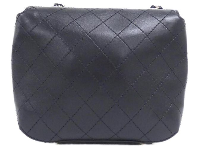Borsa a tracolla Chanel in pelle di vitello Nero - vista 2