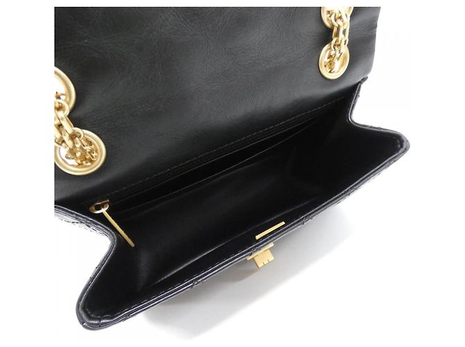 Borsa a tracolla Chanel AS0874 in pelle di vitello nera Nero - vista 8