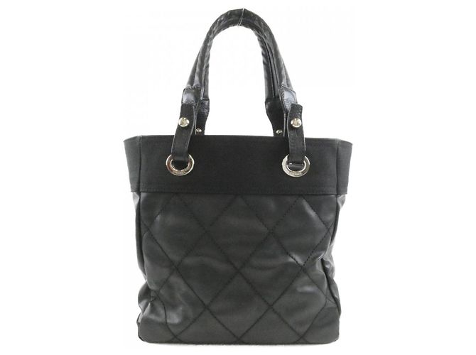 Borsa Chanel Paris Biarritz Line 34208 Nero - vista 2