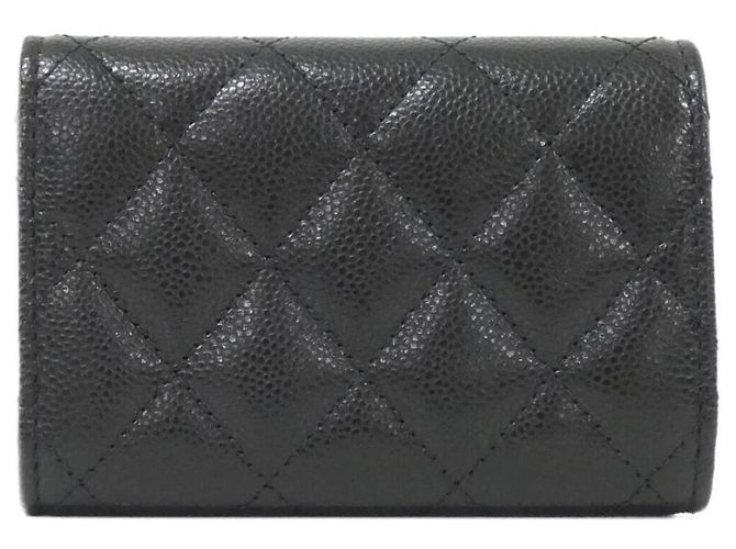 Portafoglio a tre pieghe Chanel Timeless Classic Line AP0230 Nero - vista 2