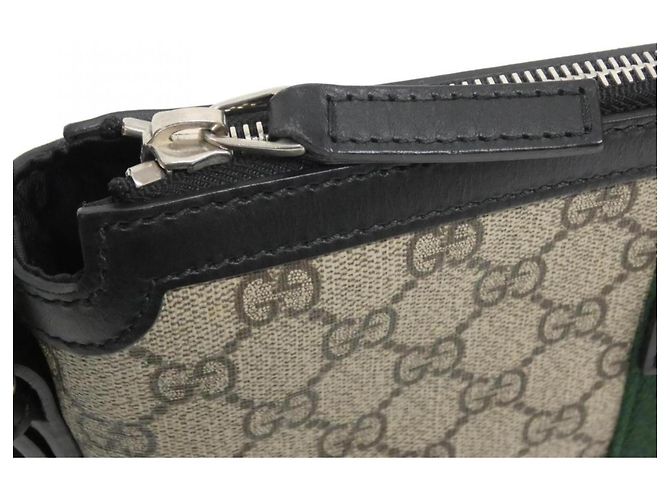 Gucci 387111 KHNGN Borsa a Spalla Nero Beige - vista 5