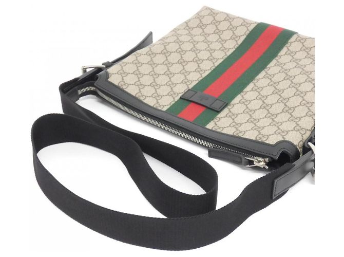 Gucci 387111 KHNGN Borsa a Spalla Nero Beige - vista 7
