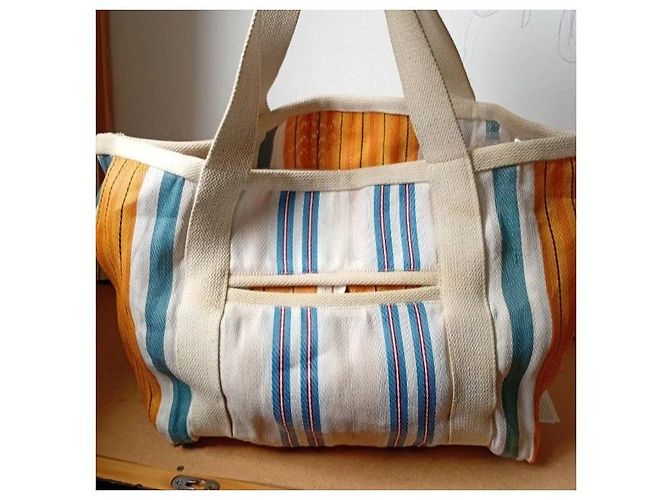 Isabel Marant Tote Bag mit mehrfarbigen Streifen - Ansicht 4