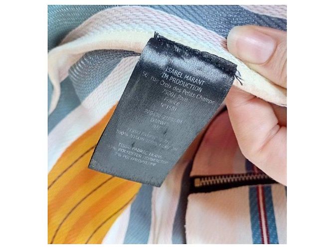 Isabel Marant Tote Bag mit mehrfarbigen Streifen - Ansicht 7