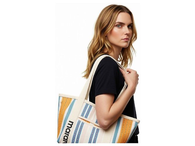 Isabel Marant Tote Bag mit mehrfarbigen Streifen - Ansicht 8