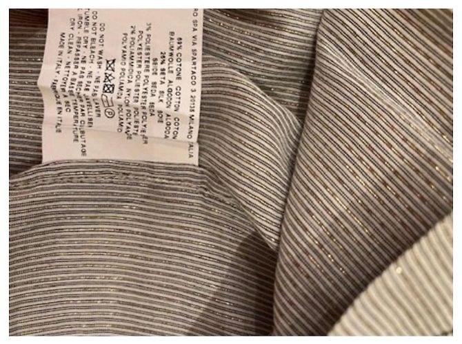 Vestido túnica plisado a rayas grises para mujer Etro - vista 3