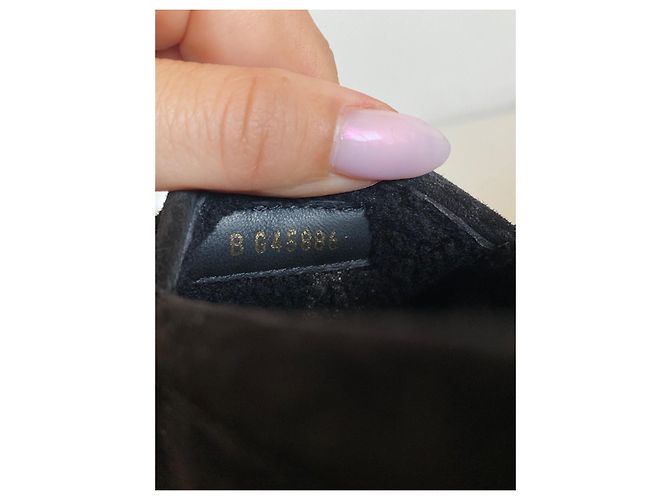 Mocassini Chanel in scamosciato nero - vista 7