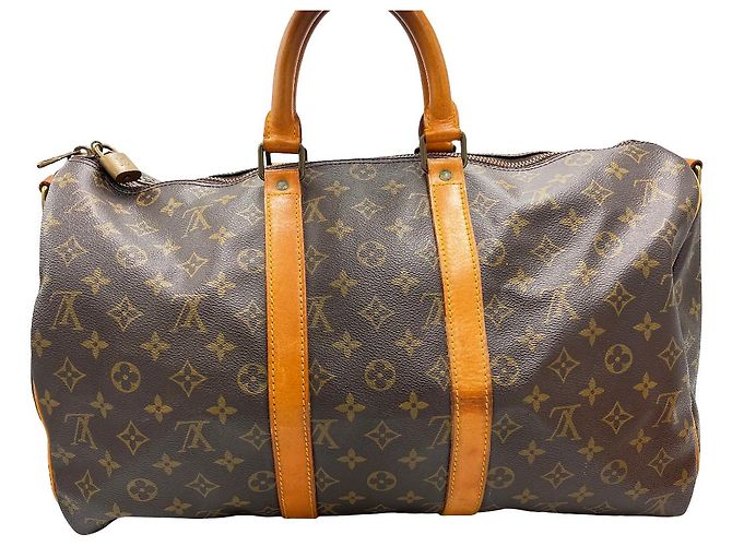 Louis Vuitton Keepall Monogram Canvas 45 Castaño - vista 2
