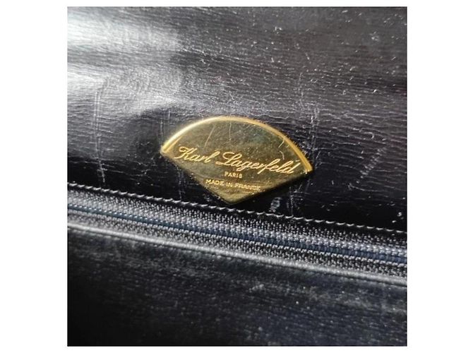 Borsa in pelle nera Karl Lagerfeld con finiture dorate Nero - vista 3