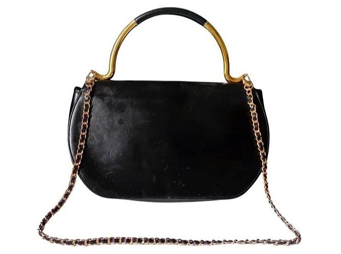 Borsa in pelle nera Karl Lagerfeld con finiture dorate Nero - vista 4
