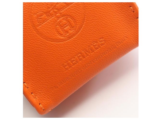 Hermès Hermes Sac Orange Feu Gold Charm Accessoire Braun - Ansicht 3