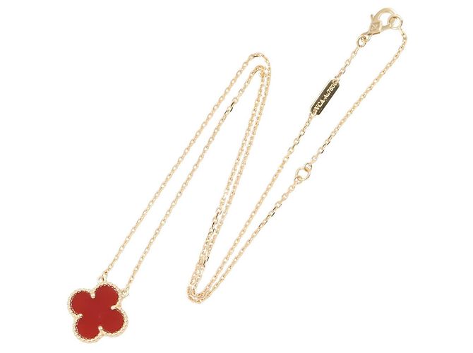 Collana Vintage Alhambra Van Cleef & Arpels Rosso D'oro - vista 2