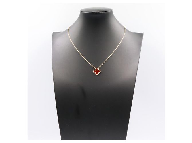 Collana Vintage Alhambra Van Cleef & Arpels Rosso D'oro - vista 6