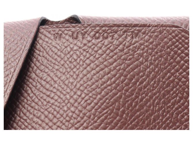Hermès Cartera Hermes Calvi Duo Rouge Sellier Burdeos - vista 7