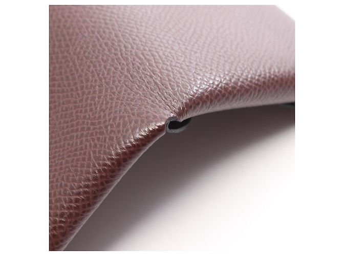 Hermès Cartera Hermes Calvi Duo Rouge Sellier Burdeos - vista 8