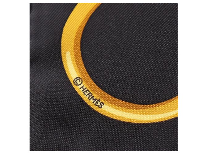 Hermès Sciarpa in seta Carré 90 Les Parisiens Hermes Nero Multicolore - vista 2