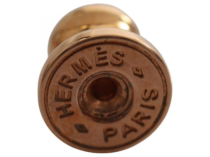 Hermès Pendientes Hermes Mini Pop H Rosa Dorado - vista 3