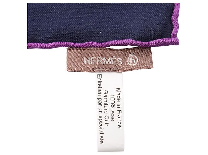 Silk In Pañuelo Hermès Petit H 90 Mors et Gourmettes Rosa Multicolor - vista 2