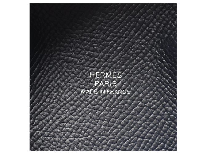 Hermès Cartera Hermes Calvi Blue Nuit Azul marino - vista 5