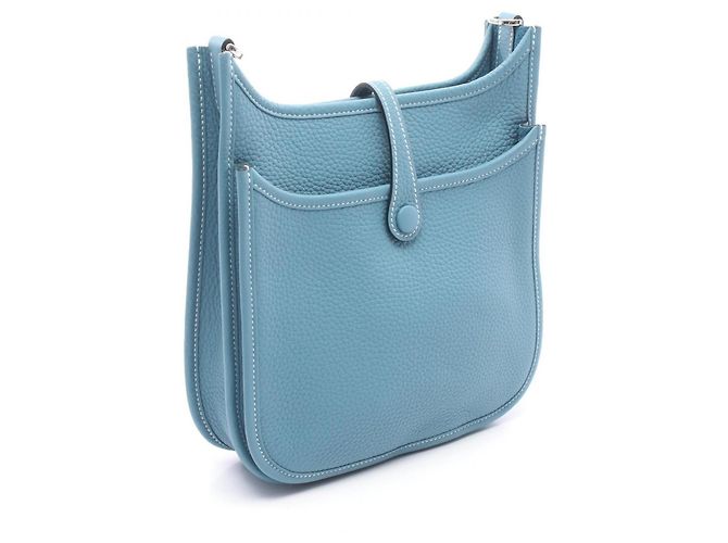 Hermès Borsa a tracolla Hermes Evelyne 23 Blue Jean - vista 2