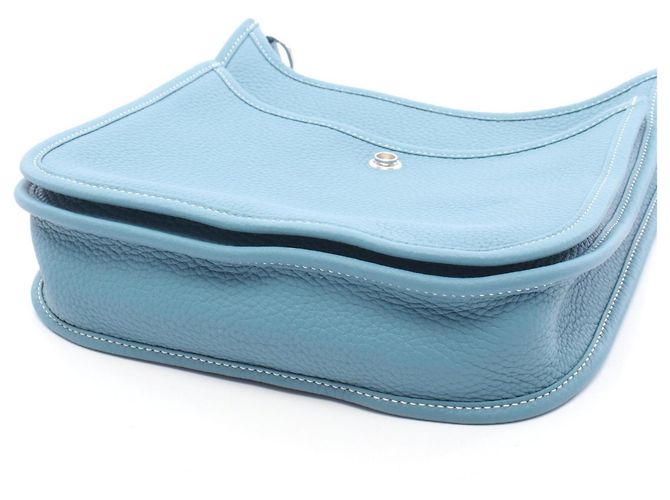 Hermès Borsa a tracolla Hermes Evelyne 23 Blue Jean - vista 6