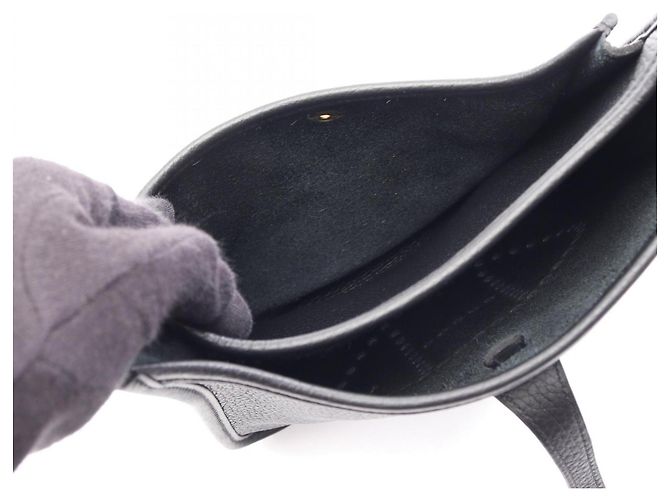 Hermès Borsa a tracolla Hermes Evelyne 23 Nero - vista 7