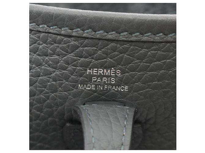 Hermès Borsa a tracolla Hermes Evelyne TPM Amazon Gris Misty Marrone - vista 4
