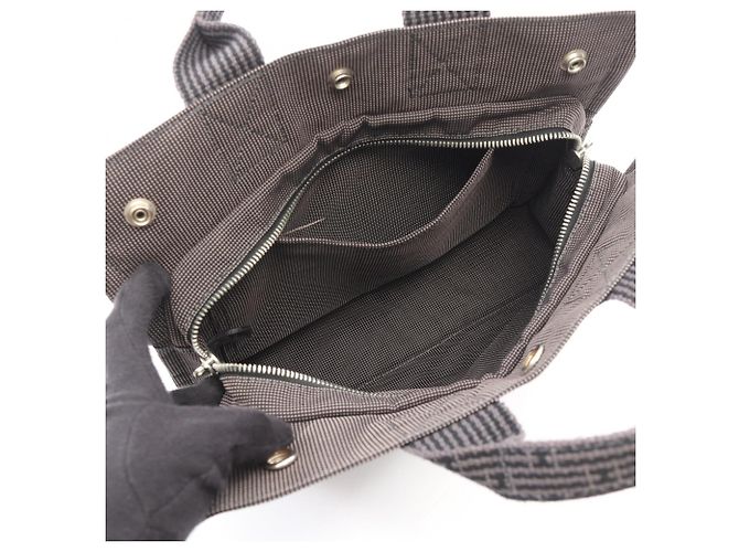 Hermès Borsa Tote Hermes Herline PM Marrone - vista 3