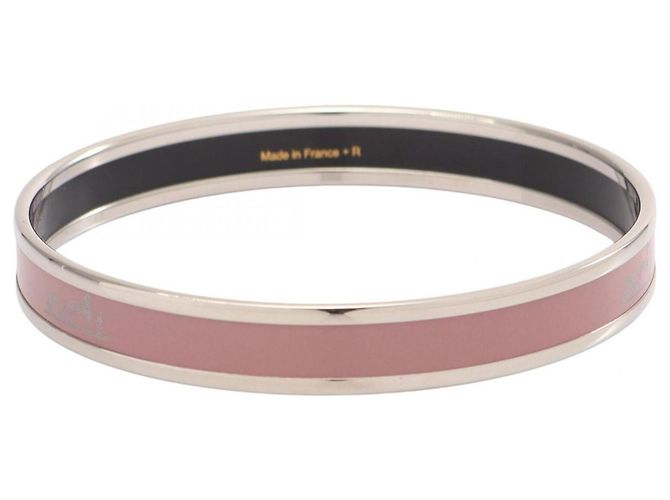 Hermès Hermes HERMES Email PM Armreif Silber Pink - Ansicht 2