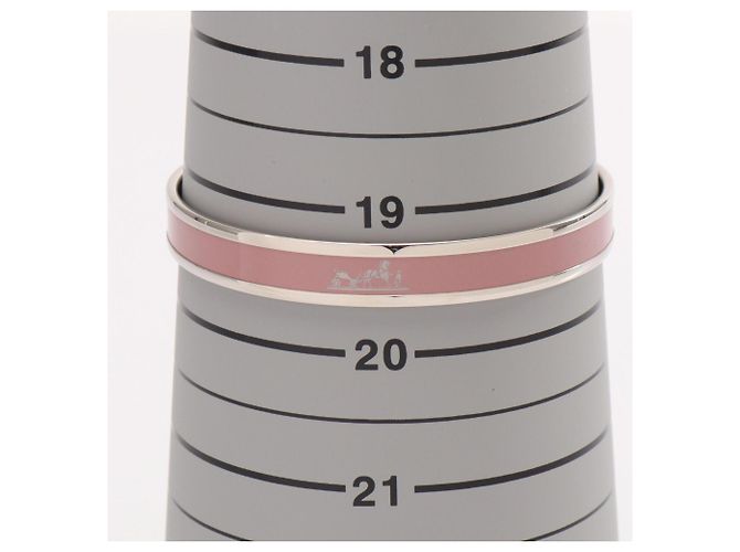 Hermès Hermes HERMES Email PM Armreif Silber Pink - Ansicht 4