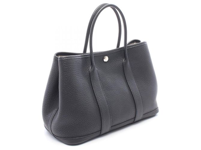 Hermès Borsa Tote Hermes Garden Party PM Nero - vista 2