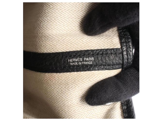 Hermès Borsa Tote Hermes Garden Party PM Nero - vista 4