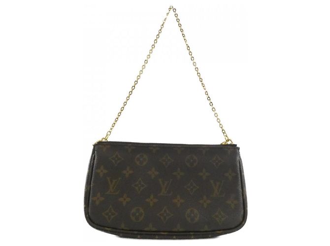 Louis Vuitton Monogram Multi Pochette Accessoires Braun Khaki - Ansicht 2