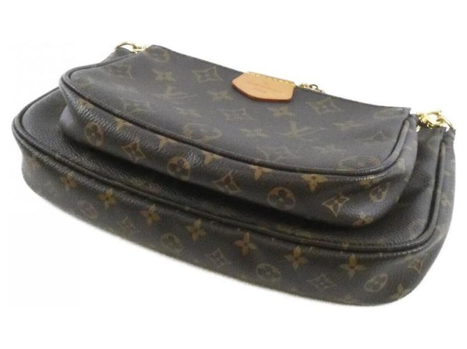 Louis Vuitton Monogram Multi Pochette Accessoires Braun Khaki - Ansicht 3