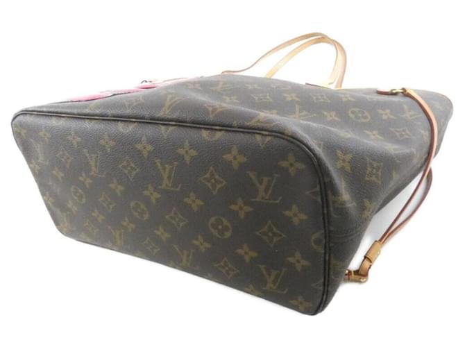Borsa Louis Vuitton Monogram Neverfull Marrone - vista 3